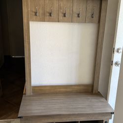 Entryway Hall Tree With bench & Shoe Storage