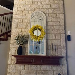 42” Rustic white Mirror