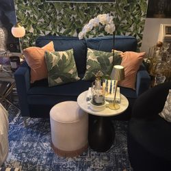Small Blue Couch 