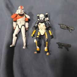 Starwars: Scorch and Boss Clone commandos