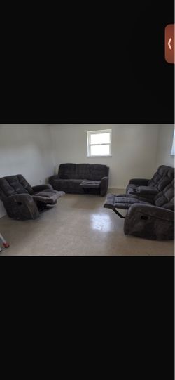 Sofa set with center tables set too Excellent condition $1000 King size bed matres include and clean  850