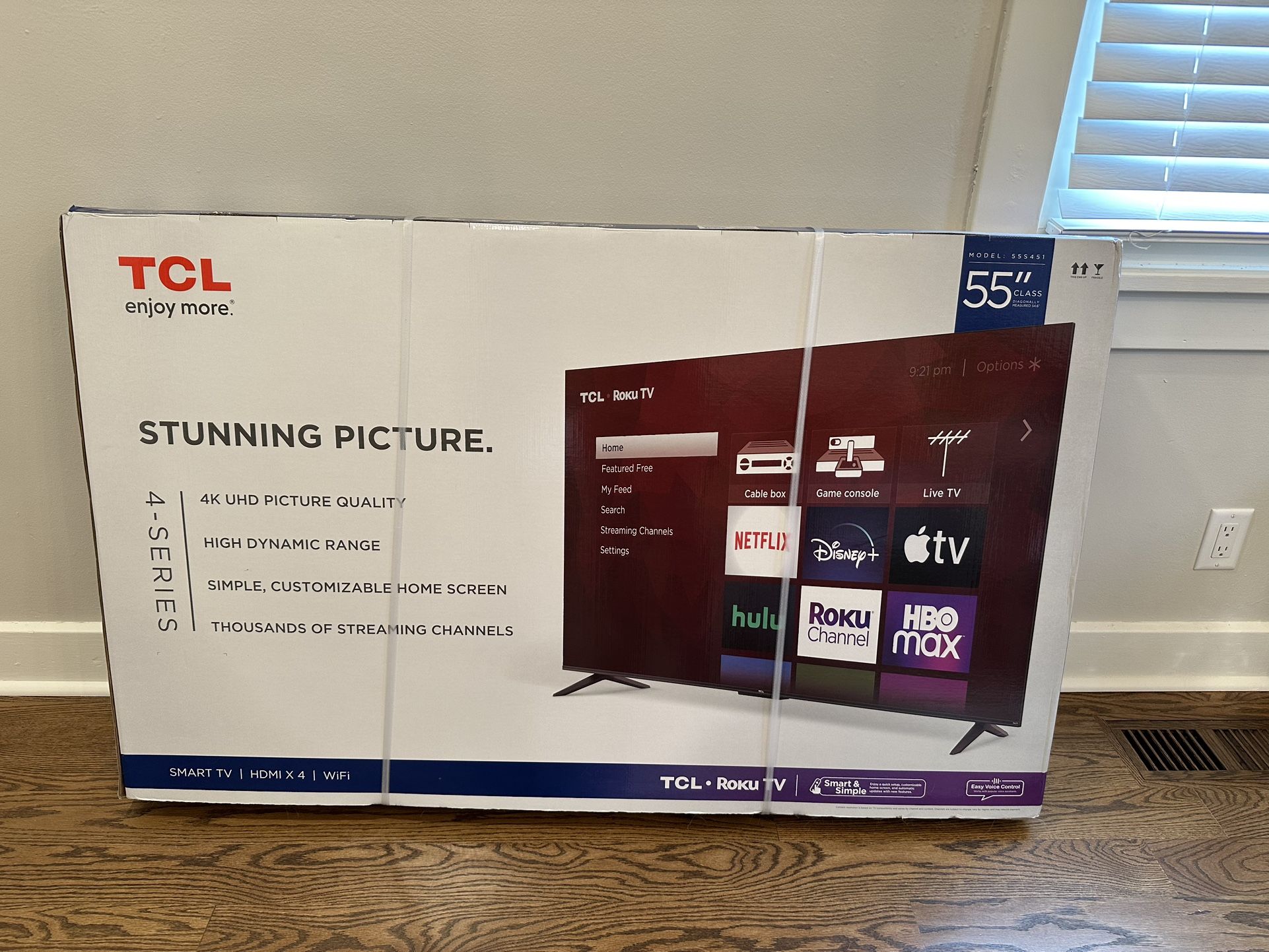Never Opened 55in 4k TV