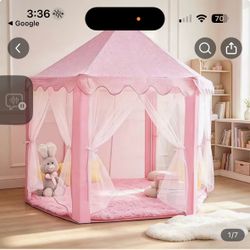 Adorable Pink Princess Castle Play Tent – Great Condition! Price: $10