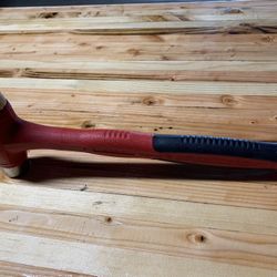 #ao062 NEW Snap-on HBBD16 16oz Dead Blow Ball Peen Hammer Cushion Soft Grip Red
