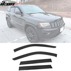 Fits 2011-2021 Jeep Grand Cherokee WK2 Acrylic 4PCS Window Visors Vent Guard Tape-On