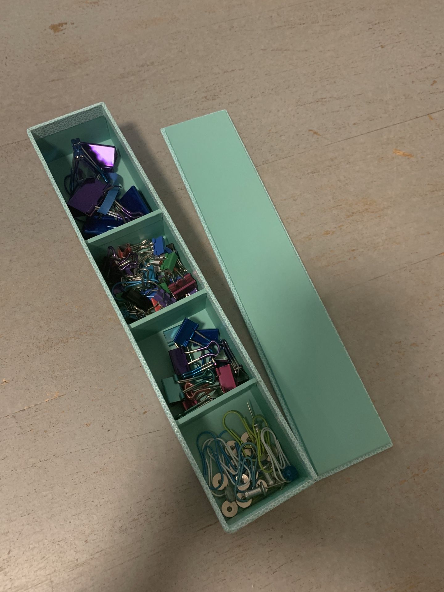 Martha Stewart Avery turquoise desk organizer set