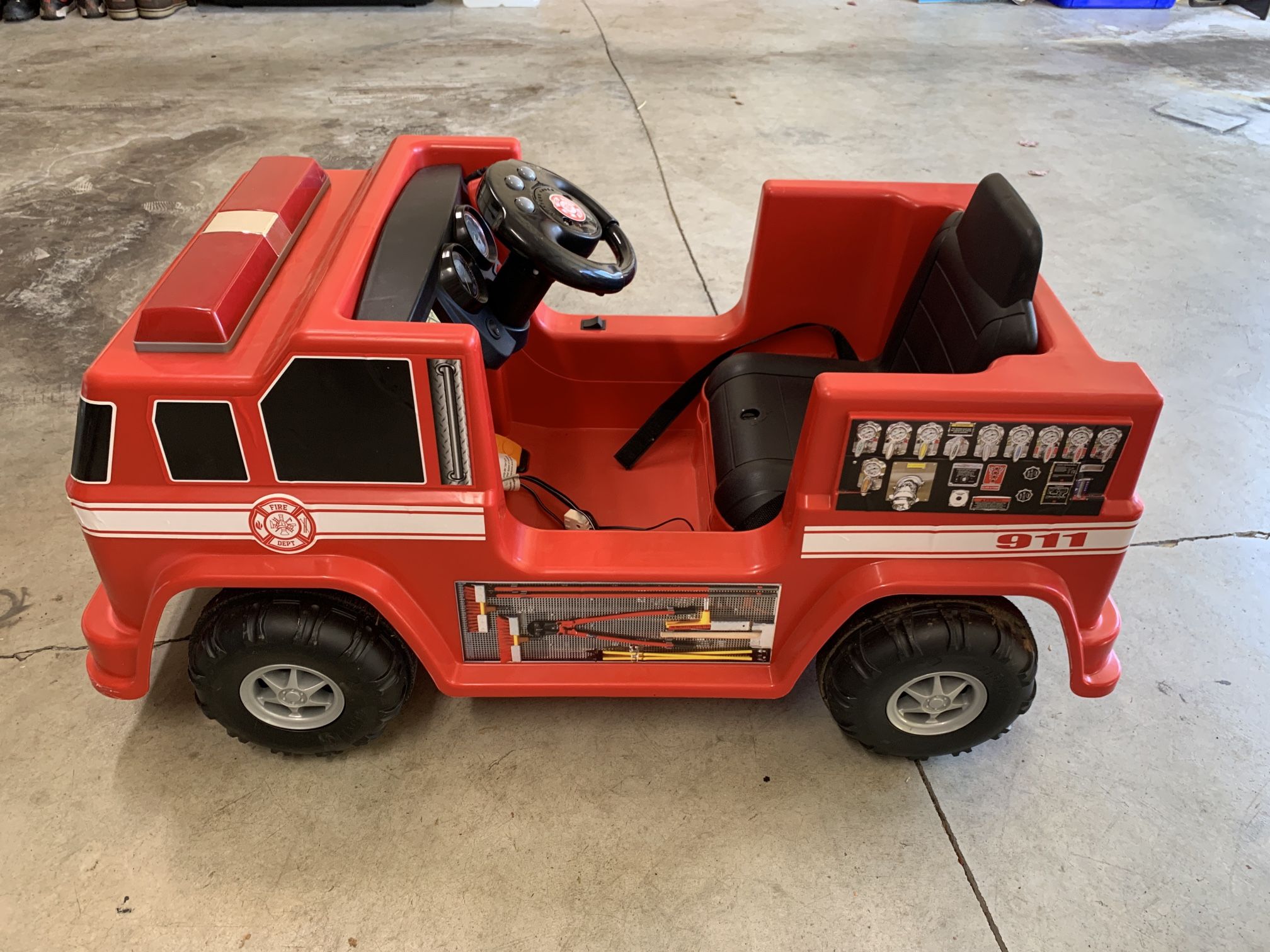 Electric Kids Fire Truck