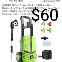 Greener Electric Pressure Washer 