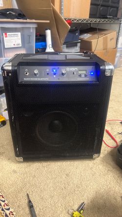 Ion black rocker Bluetooth speaker boom box