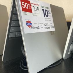 Microsoft 12” 128gb Laptop