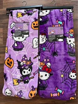 Hello Kitty Halloween Plush Throw Blankets BUNDLE