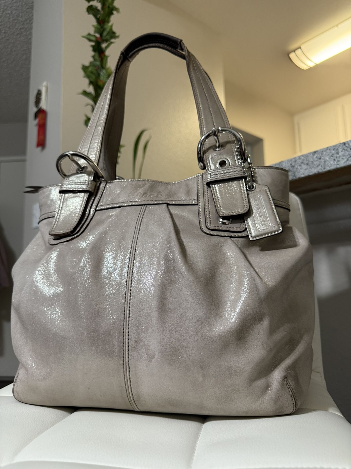 Vintage Y2K Coach Soho Pleated Leather Tote - ohana-automobiles.fr