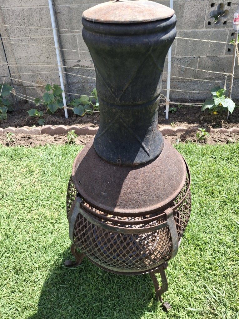 Used Cast Iron Wood Burning 34" Chimney