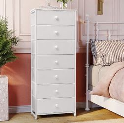 Dresser storage tower White 7 -Drawer 19.7-in W Combo dresser