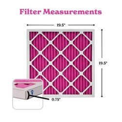 20 in. x 20 in. x 1 in. Odor Removal and Color Changing Pleated Furnace Air Filter, MERV 8