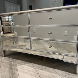 Mirrored Dresser Drawer