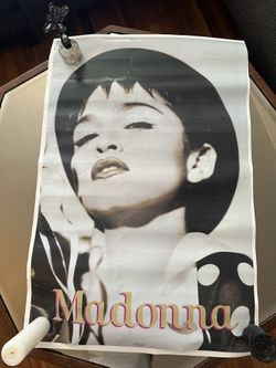 Vintage 1991 Madonna Poster – Black & White (Unframed)