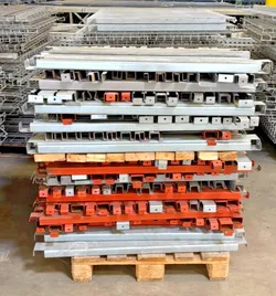 42 in Pallet Rack Support Bars Crossbars Steel Warehouse Racking Lot of 100