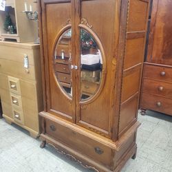 Armoire Wardrobe Oak Excellent