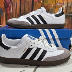 Adidas Samba OG White Black Gum Size 9 Men's 10 Women's B75806