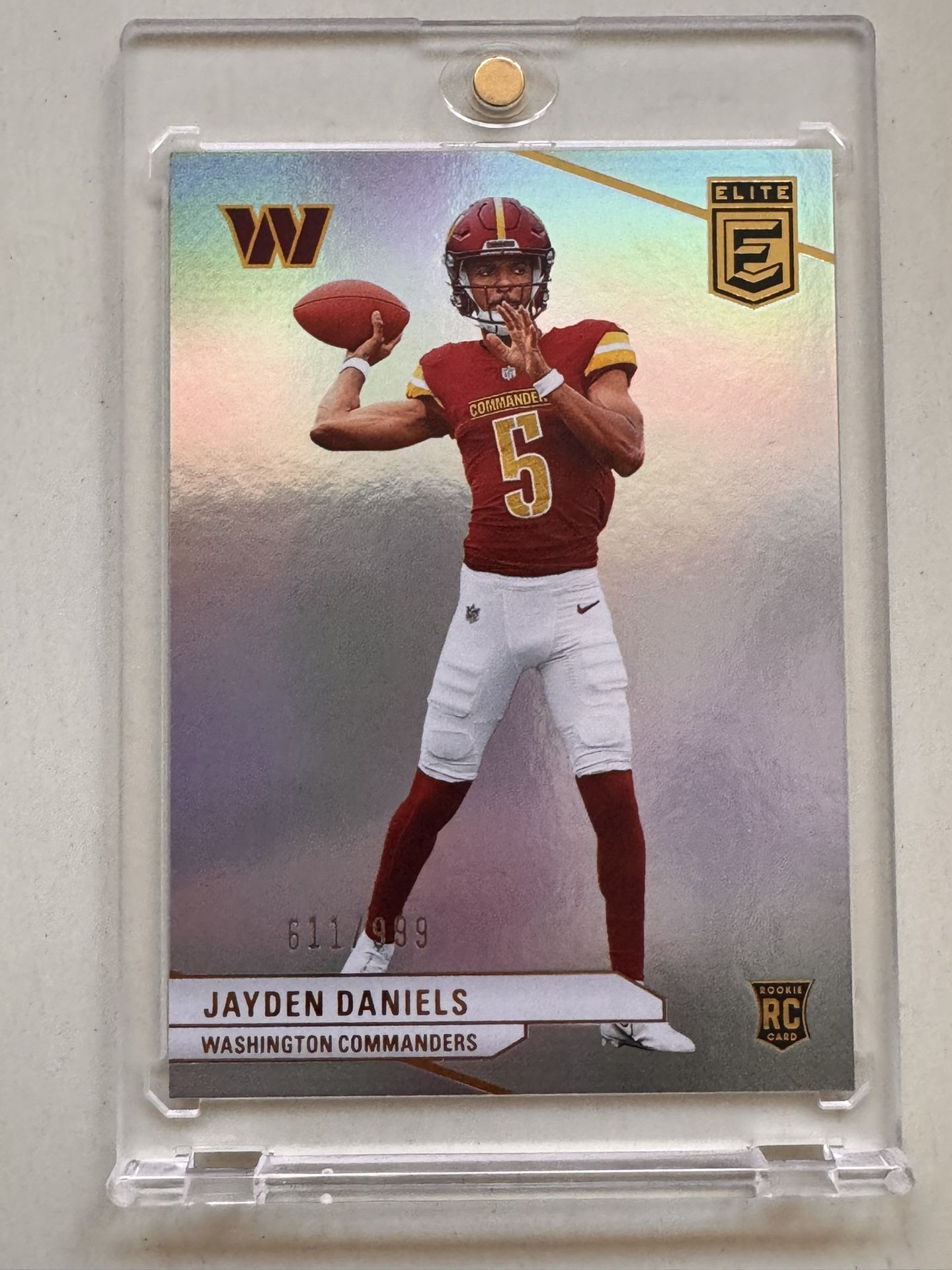 2024 Elite Jayden Daniels Silver /999 Rookie #165 Commanders