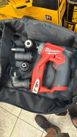 Milwaukee M12 FUEL Drill with Attachments