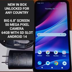 CRICKET ICON 6 4GLTE 64GB ANDROID NEW IN BOX UNLOCKED FOR T-MOBILE METRO TELCEL MEXICO TIGO CLARO MOVISTAR BELIZE AFRICA LYCA MINT SAMSUNG A10e A01 J7