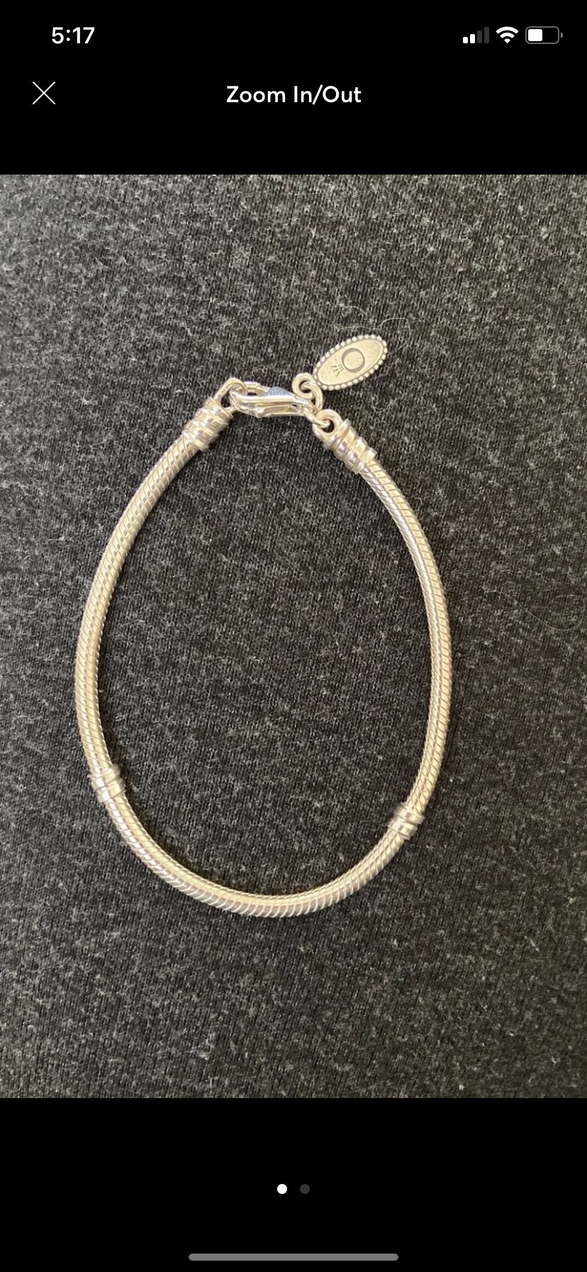 PANDORA sterling silver bracelet 6,7"