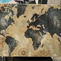 World Map Wall Art