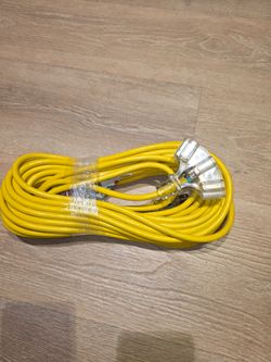 50'14x3 lighted 3way extension cord