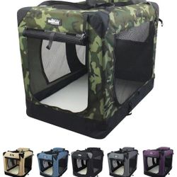 DOFT FLORRING DOG CRATE (CAMO)