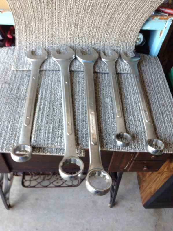 Five big wrenches also more available