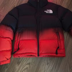north face puffer Dip dye