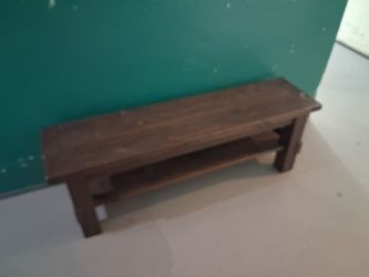 Wooden bench