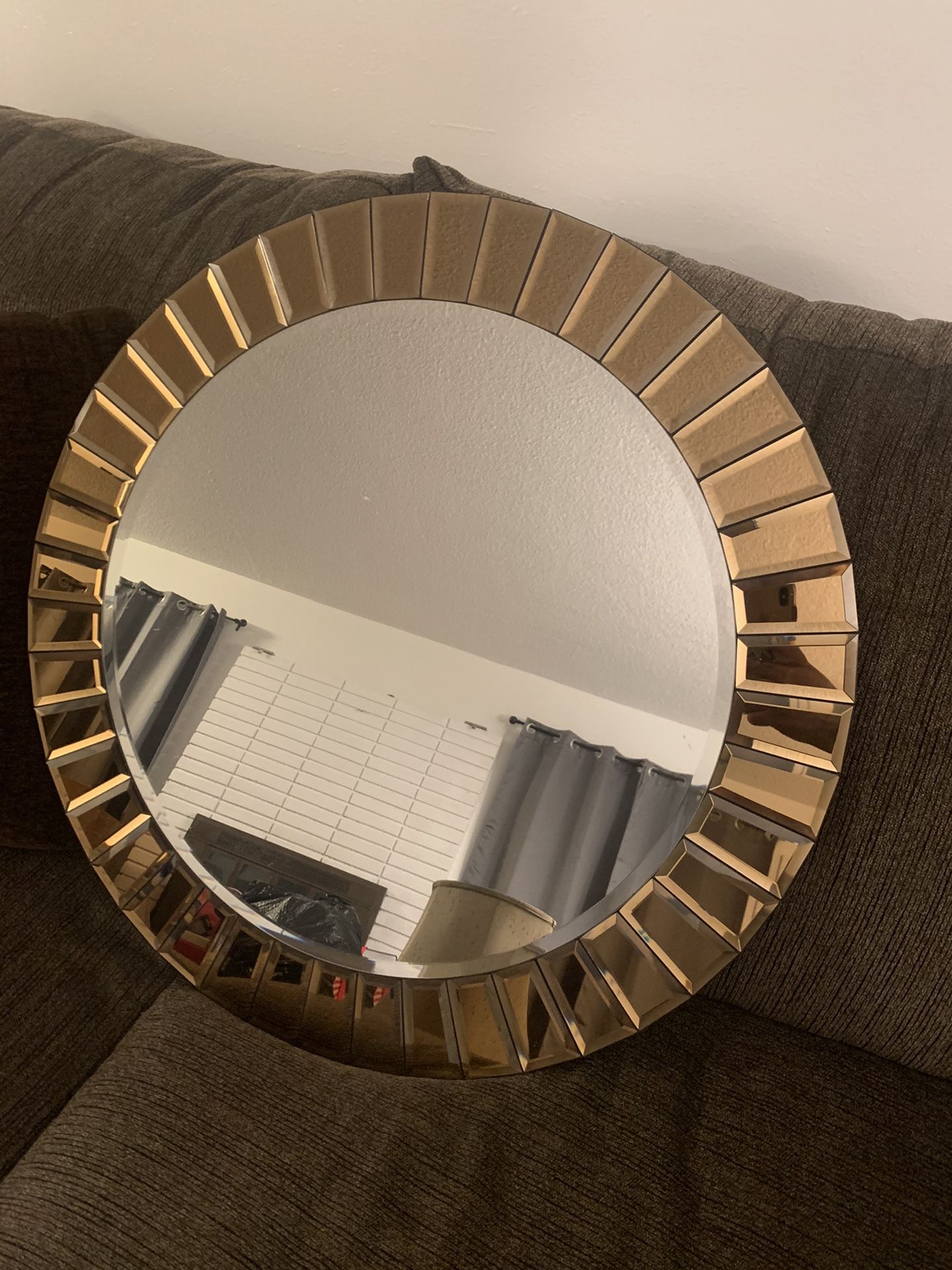Bronze Round Mirror