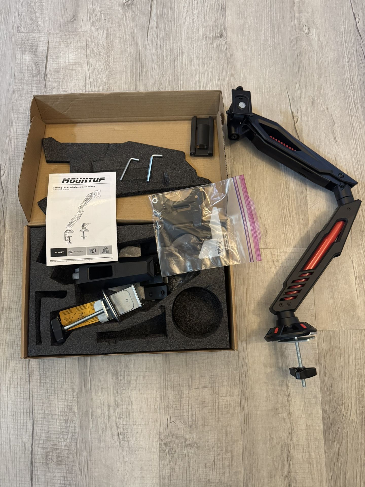 Gas Spring Single Monitor Arm