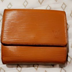 LV Authentic Epi Trifold Compact Wallet