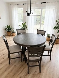 Wrenning Counter Height Dining Table and 4 Bar Stools