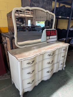 Dresser with mirror