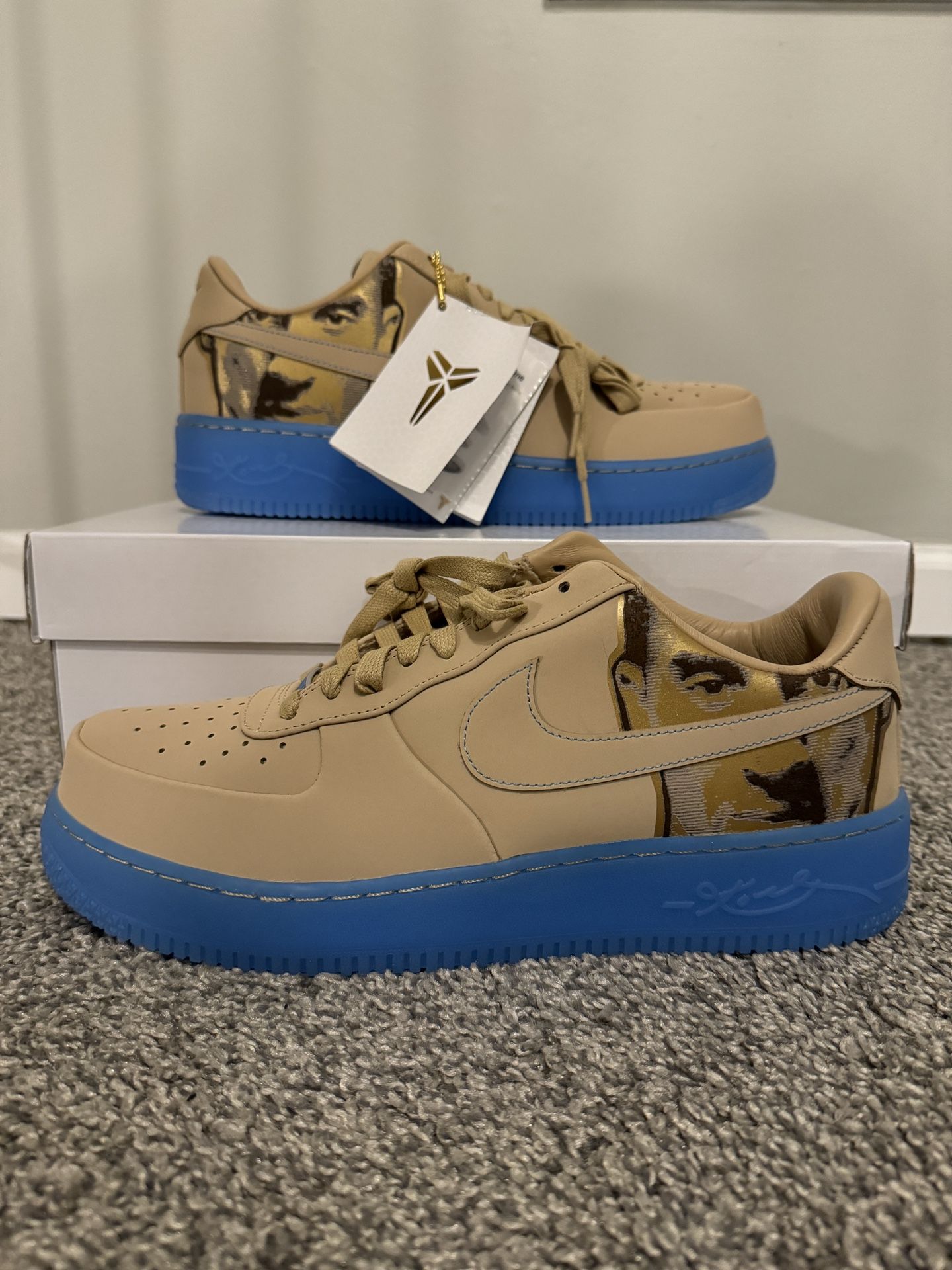 Nike Air Force 1 Low Protro Kobe Bryant Linen Men’s Size 12.5 (SKU: IH1018-200)