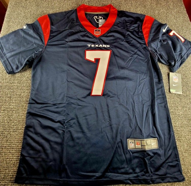 Houston Texans CJ Stroud Football Home Blue Jersey Stitched New