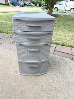 Plastic storage 12” height