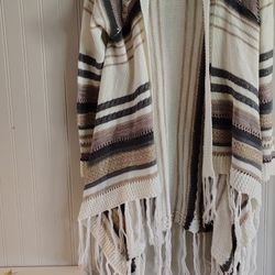 Women's Fringed Knit Sweater