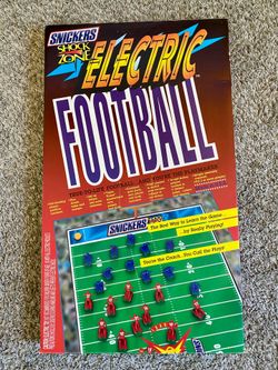 Snickers 1997 Shock Zone Electric Football Game 🏈 LIKE NEW!