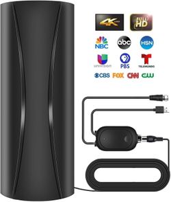 4700+ Miles Digital HD TV Antenna - Indoor Outdoor w/ Signal Booster, 32ft Cable