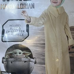 Star Wars Disney Bany Yoda Mandalorian Grogu Halloween costume 3t -4t