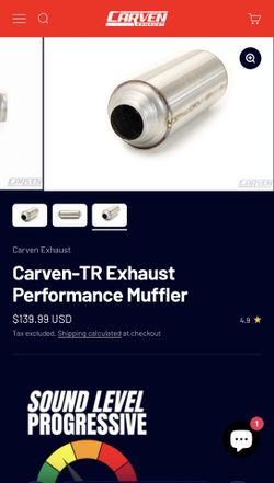 BRAND NEW Carven-TR Performance Exhaust Muffler