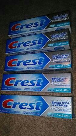 (5) Crest toothpaste* Fresh Mint