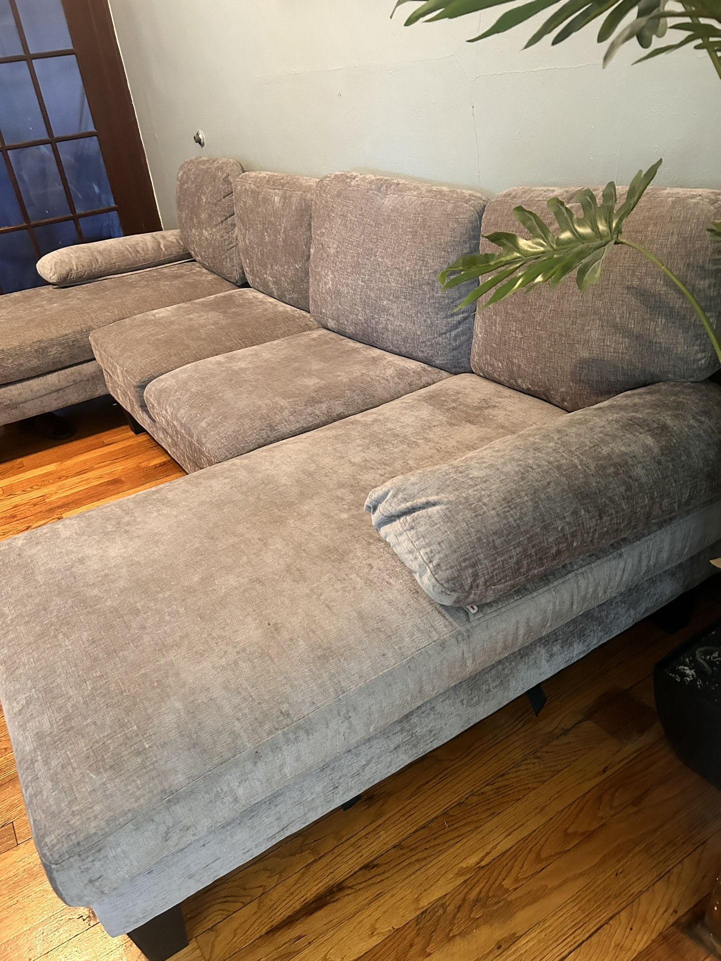 Convertible Sectional Sofa Couch, 4 Seat Sofa Set for Living Room U-Shaped