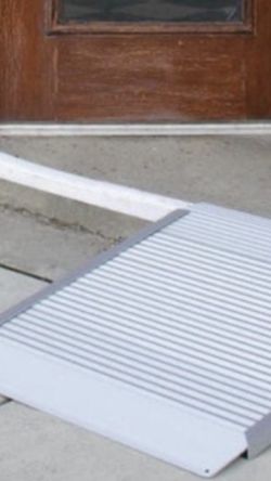 RAMP FOR WHEELCHAIR ALUMINUM BEST RATED RAMP MADE IN USA BY ALUMINLITE ADA COUNTY APPROVED HOME BUSINESS CURB DOOR DOLLY RAMPS VAN CAR TRUCK GARDENER